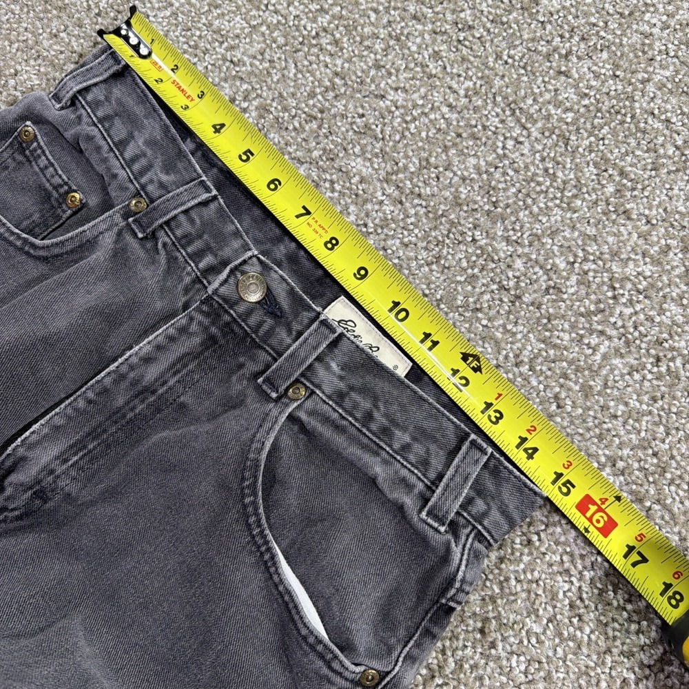 Vintage Eddie Bauer Black Denim Jeans Faded Relaxed Fit Size 30X29 USA Made - Picture 8 of 9